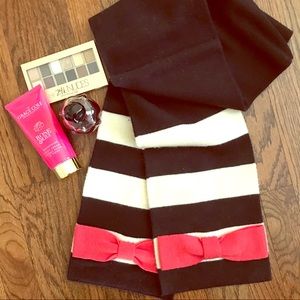 🚫SOLD! Kate Spade Black and White Wool Scarf